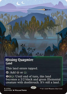 Image for Hissing Quagmire (0154) (Borderless) (Galaxy Foil) (154) (EOS) - Magic: The Gathering