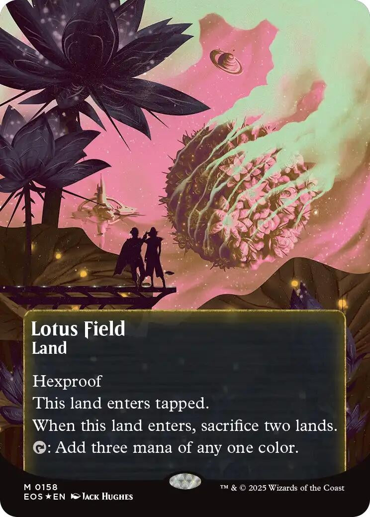 Image for Lotus Field (0158) (Borderless) (Galaxy Foil) (158) (EOS) - Magic: The Gathering