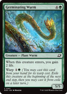 Image for Germinating Wurm (187) (EOE) - Magic: The Gathering