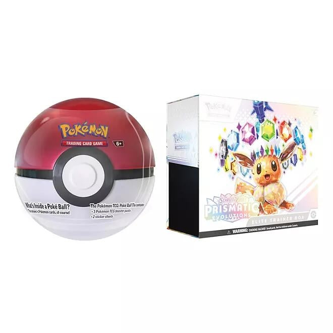 Image for Prismatic Evolutions Elite Trainer Box and Pokeball (Sam's Club) - Pokemon