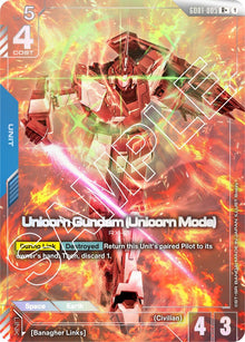 Unicorn Gundam (Unicorn Mode) (R+) (GD01-005) (GD01)
