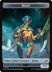 Robot // Emblem - Tezzeret, Cruel Captain Double-Sided Token (10 // 11) (EOE)