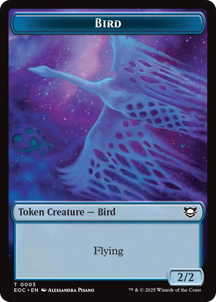 Image for Bird // Pest Double-Sided Token (3 // 9) (EOC) - Magic: The Gathering