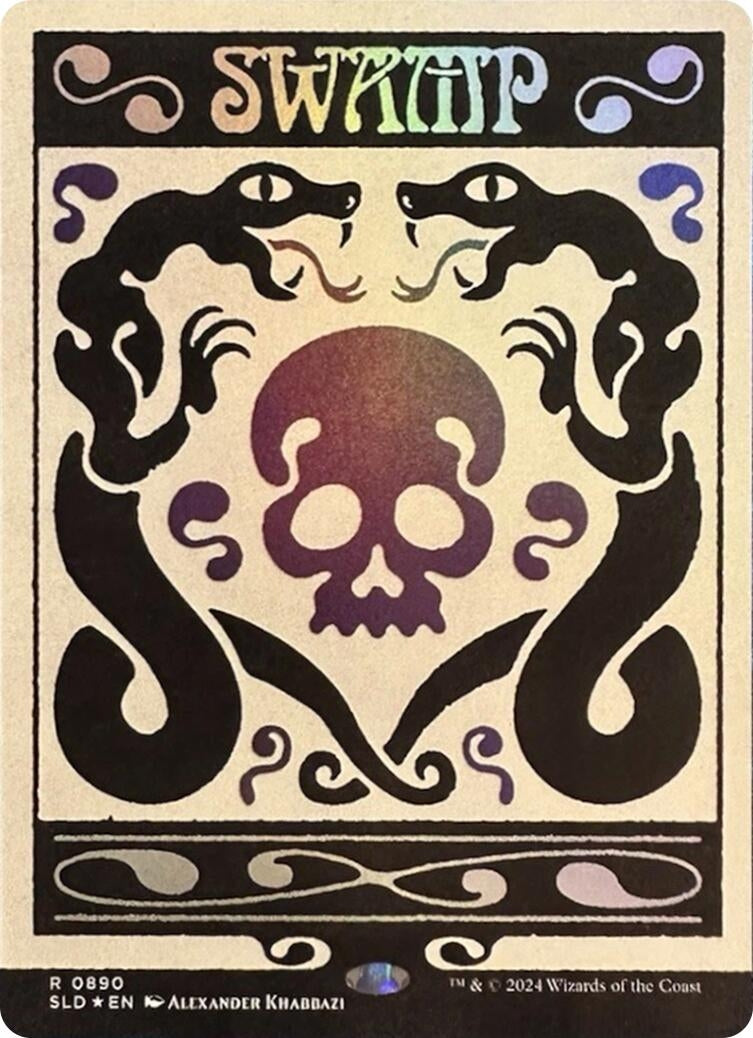 Image for Swamp (0890) (Rainbow Foil) (890) (SLD) - Magic: The Gathering