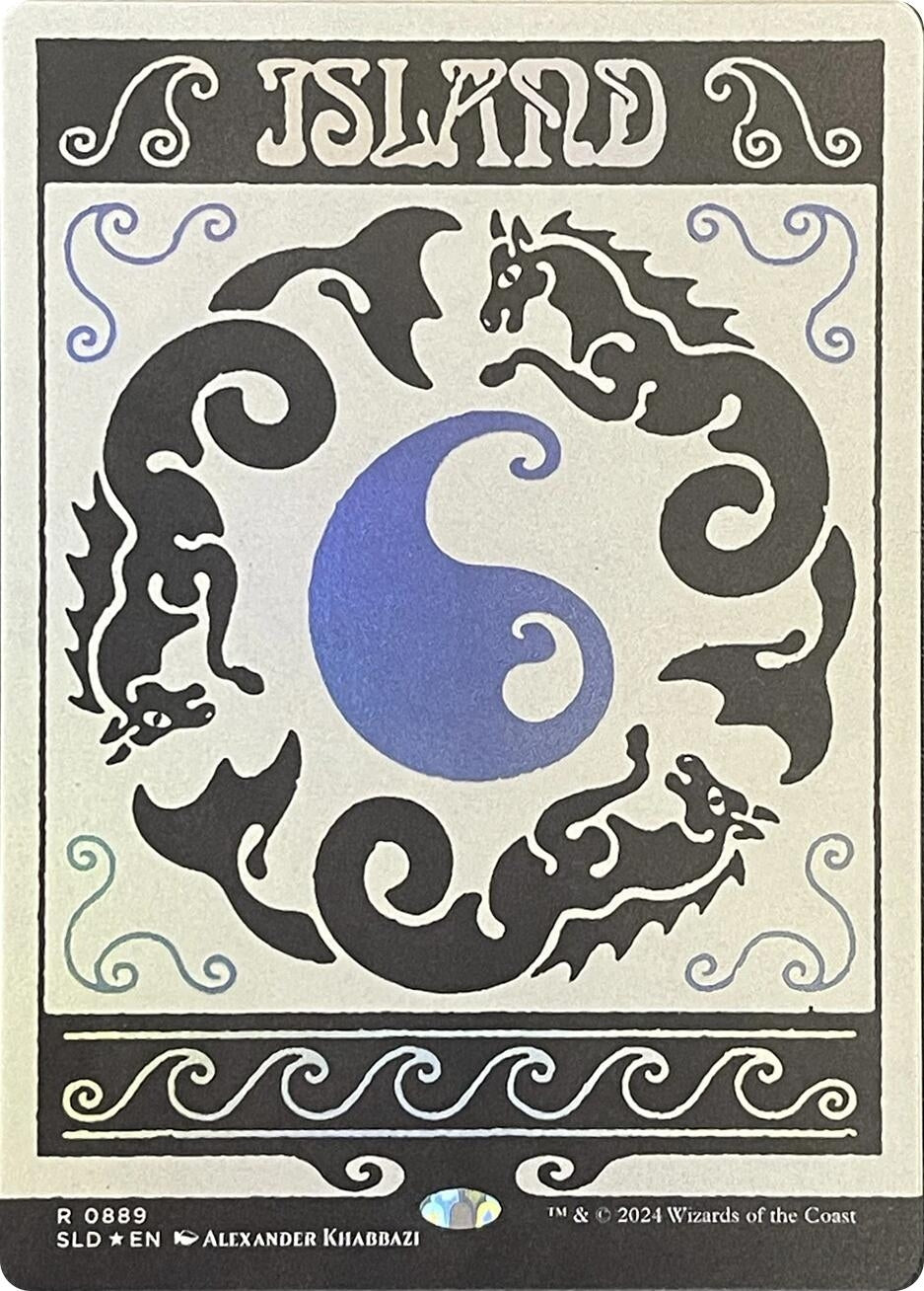 Image for Island (0889) (Rainbow Foil) (889) (SLD) - Magic: The Gathering