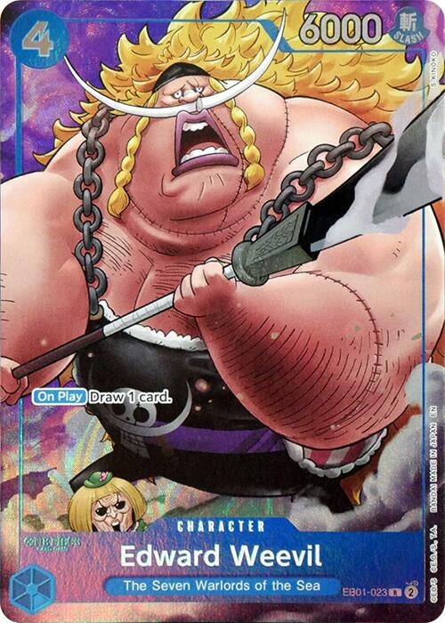 Image for Edward Weevil (Seven Warlords of the Sea Binder Set) (EB01-023) - One Piece Card Game