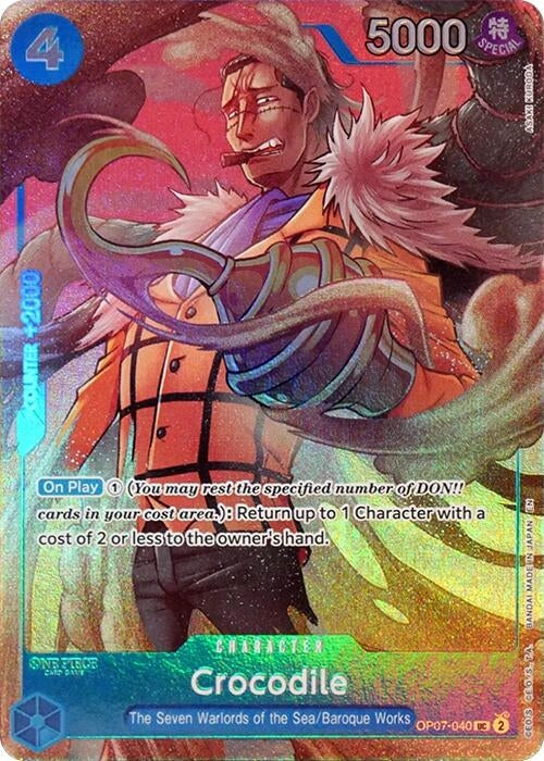 Image for Crocodile (Seven Warlords of the Sea Binder Set) (OP07-040) - One Piece Card Game