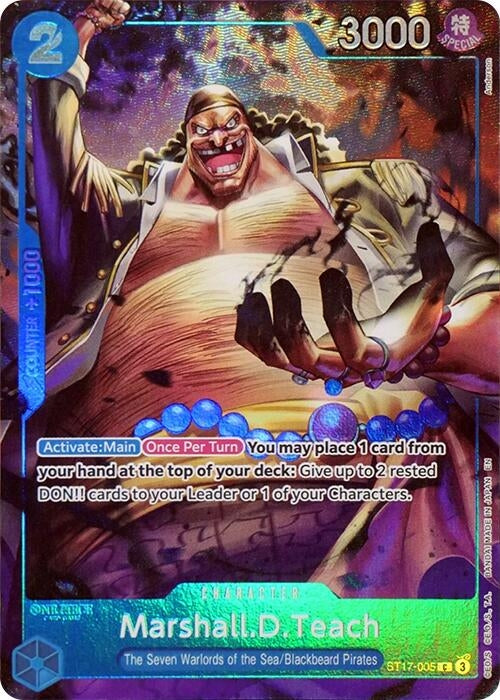 Image for Marshall.D.Teach (Seven Warlords of the Sea Binder Set) (ST17-005) - One Piece Card Game