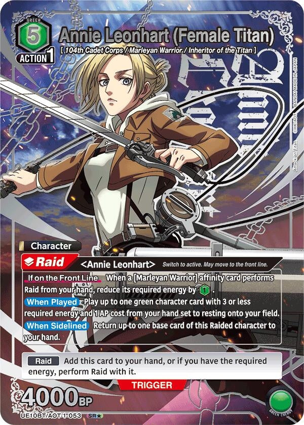 Annie Leonhart (Female Titan) (SR*) (UE10BT/AOT-1-053) (UE10BT)
