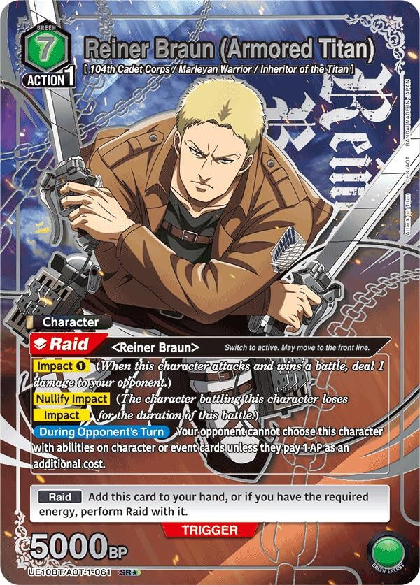 Reiner Braun (Armored Titan) (SR*) (UE10BT/AOT-1-061) (UE10BT)