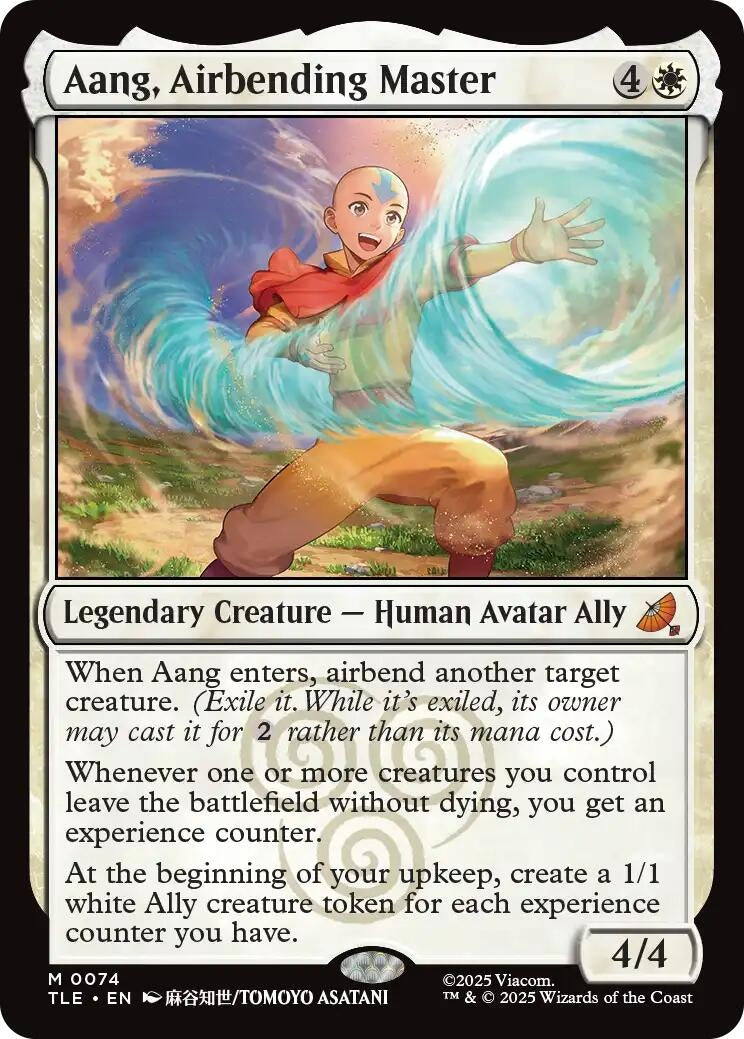 Image for Aang, Airbending Master (74) (TLE) - Magic: The Gathering