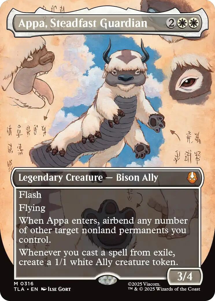 Image for Appa, Steadfast Guardian (Borderless) (316) (TLA) - Magic: The Gathering