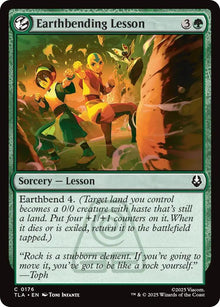 Image for Earthbending Lesson (176) (TLA) - Magic: The Gathering