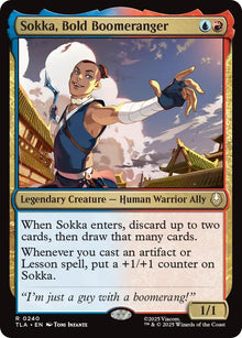 Image for Sokka, Bold Boomeranger (240) (TLA) - Magic: The Gathering