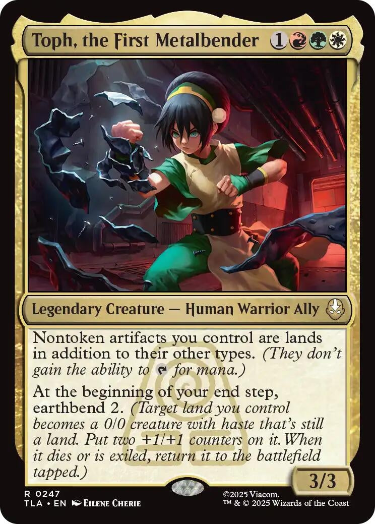 Image for Toph, the First Metalbender (247) (TLA) - Magic: The Gathering