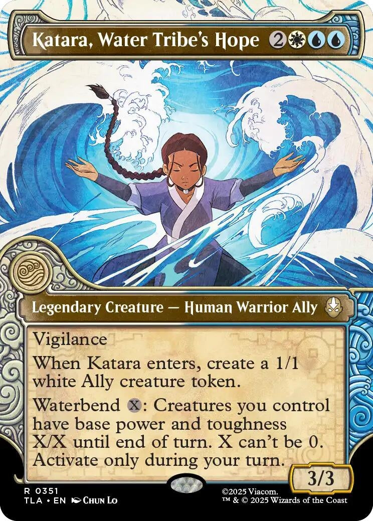 Image for Katara, Water Tribe's Hope (Showcase) (351) (TLA) - Magic: The Gathering