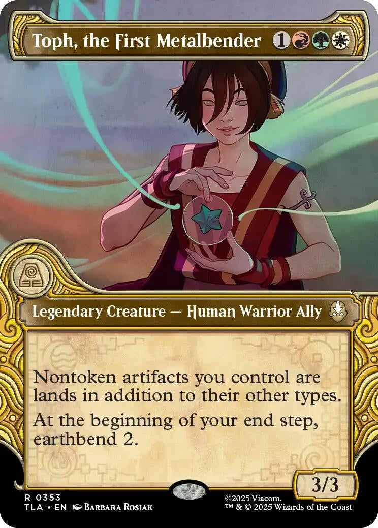 Image for Toph, the First Metalbender (Showcase) (353) (TLA) - Magic: The Gathering