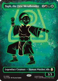 Image for Toph, the First Metalbender (Borderless) (Neon Ink Foil) (362) (TLA) - Magic: The Gathering