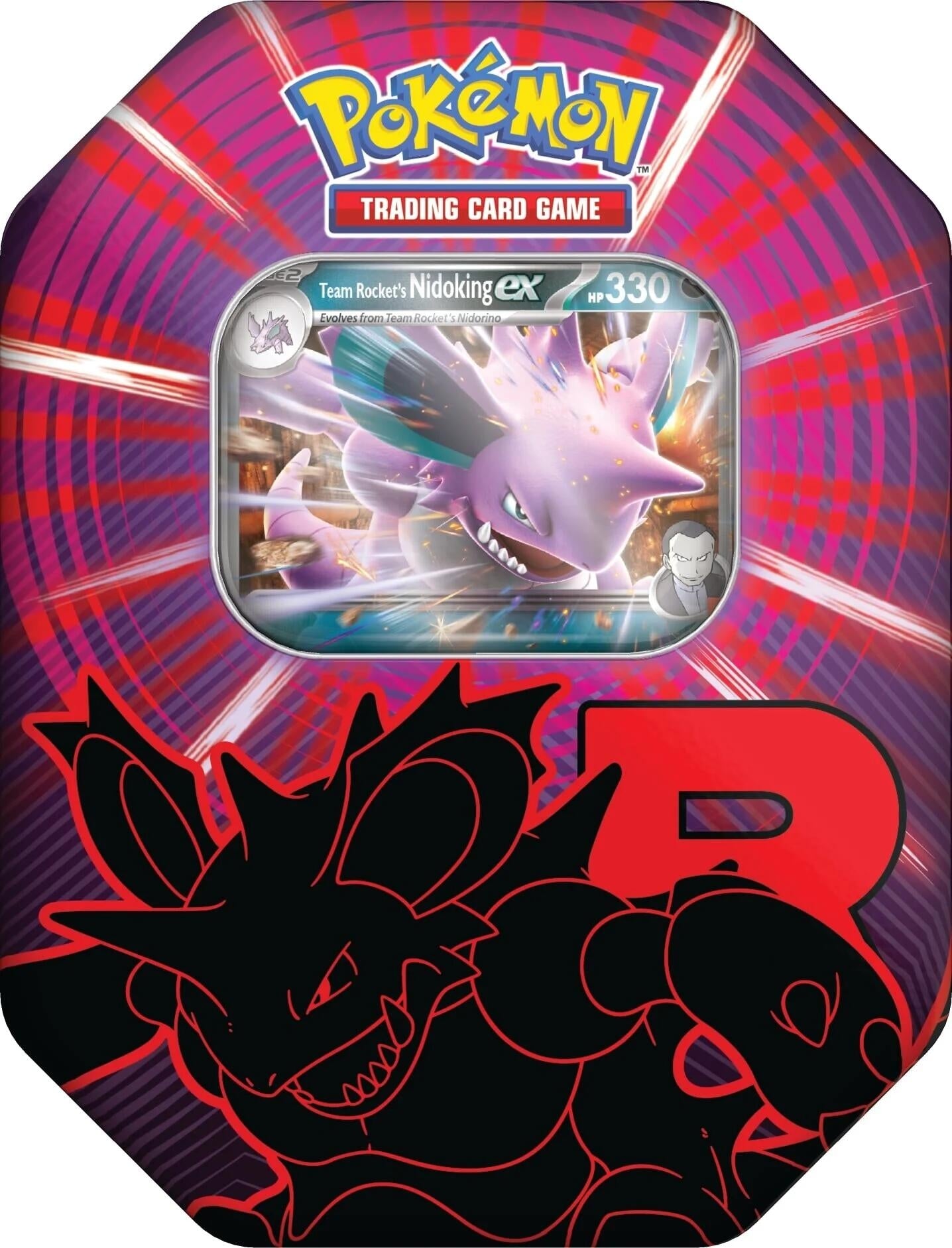 Image for Team Rocket Tin [Team Rocket's Nidoking ex] (International Version) - Pokemon