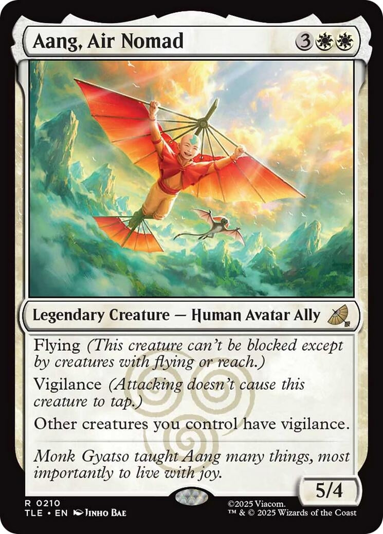 Image for Aang, Air Nomad (210) (TLE) - Magic: The Gathering
