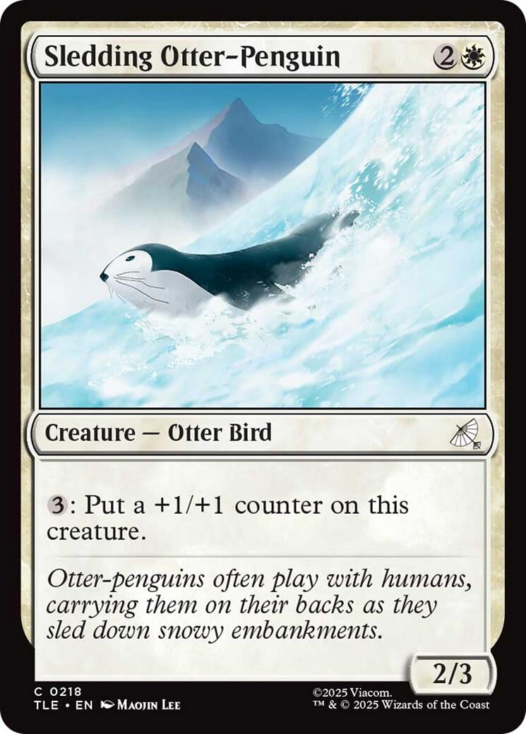 Image for Sledding Otter-Penguin (0218) (218) (TLE) - Magic: The Gathering