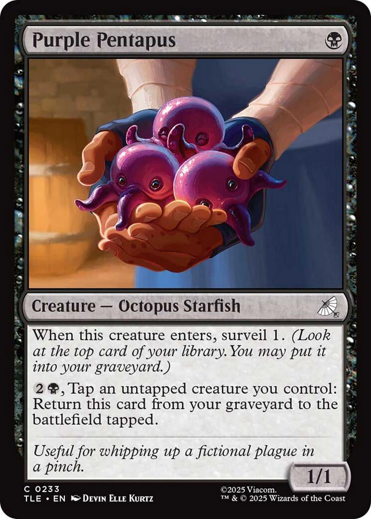 Image for Purple Pentapus (233) (TLE) - Magic: The Gathering
