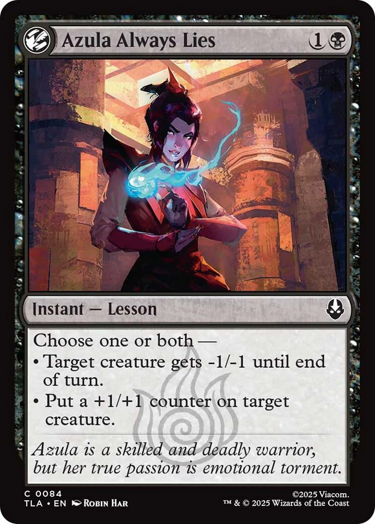 Image for Azula Always Lies (84) (TLA) - Magic: The Gathering