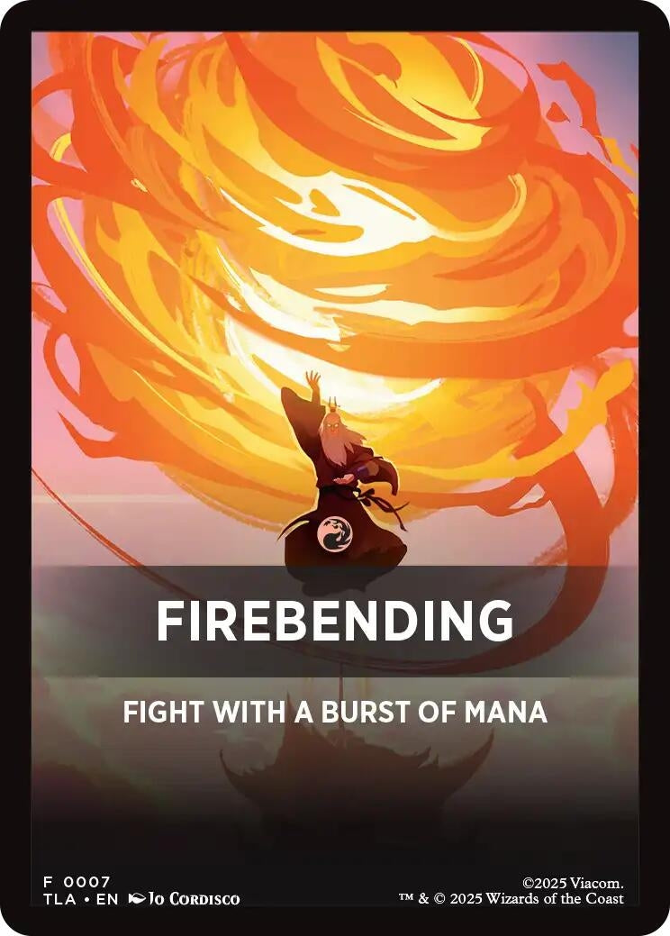 Image for Firebending Theme Card (7) (TLA) - Magic: The Gathering