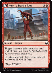 Image for How to Start a Riot (140) (TLA) - Magic: The Gathering