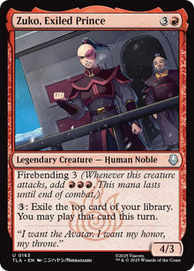 Image for Zuko, Exiled Prince (163) (TLA) - Magic: The Gathering