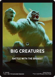Image for Big Creatures Theme Card (9) (TLA) - Magic: The Gathering