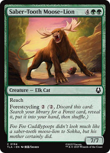 Image for Saber-Tooth Moose-Lion (194) (TLA) - Magic: The Gathering