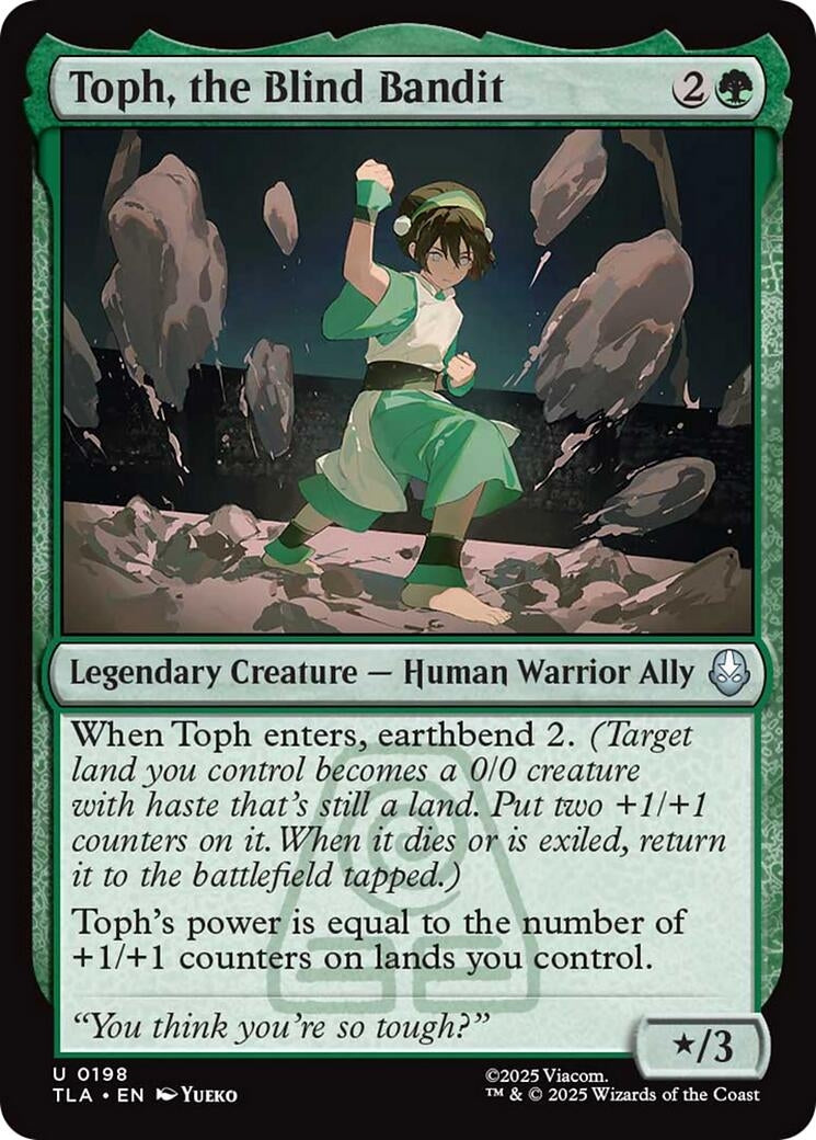 Image for Toph, the Blind Bandit (198) (TLA) - Magic: The Gathering
