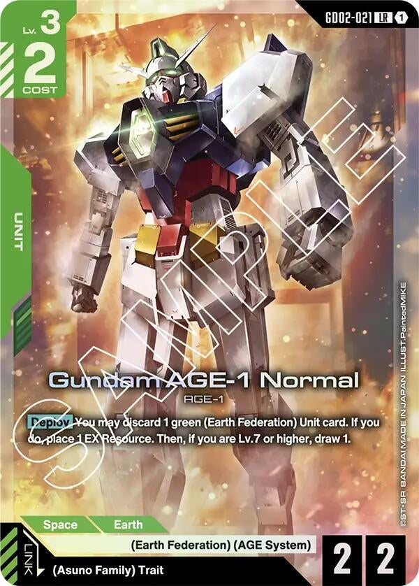 Image for Gundam AGE-1 Normal (GD02-021) (GD02) - Gundam Card Game