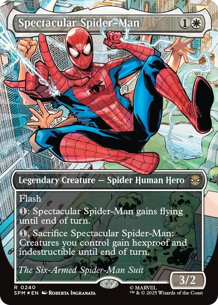 Spectacular Spider-Man (0240) (Borderless) (Textured Foil) (240) (SPM)