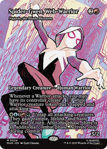 Spider-Gwen, Web-Warrior - Najeela, the Blade-Blossom (Borderless) (24) (MAR)