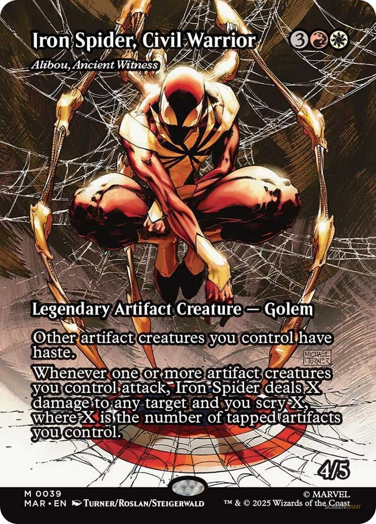 Iron Spider, Civil Warrior - Alibou, Ancient Witness (Borderless) (39) (MAR)
