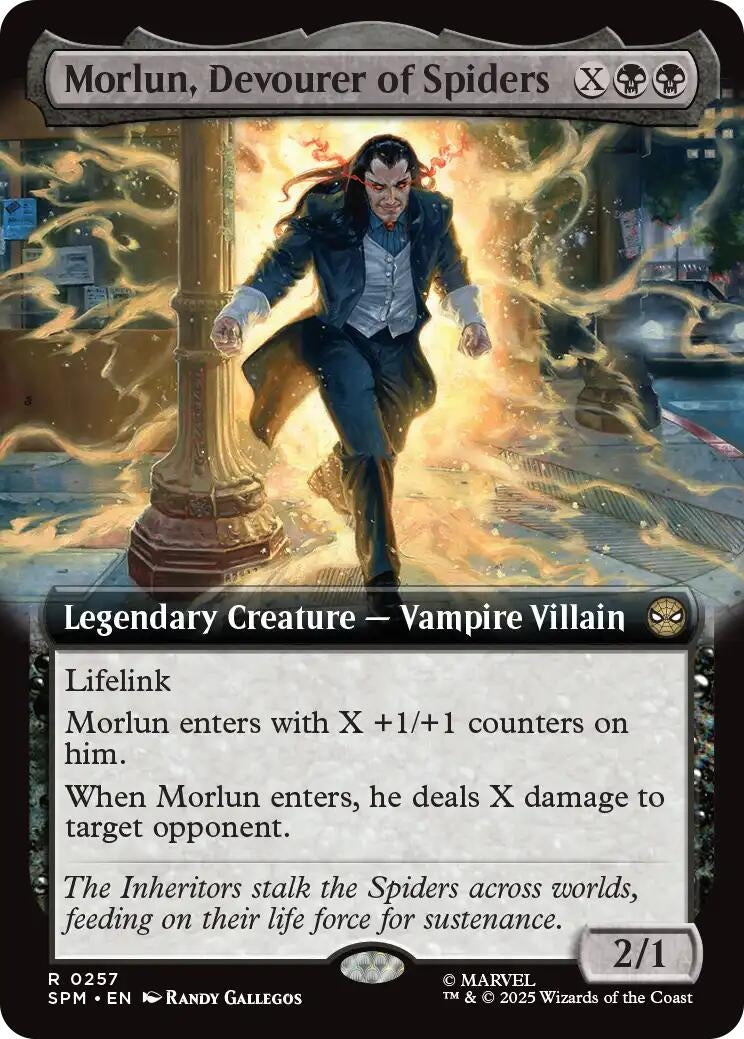 Morlun, Devourer of Spiders (Extended Art) (257) (SPM)