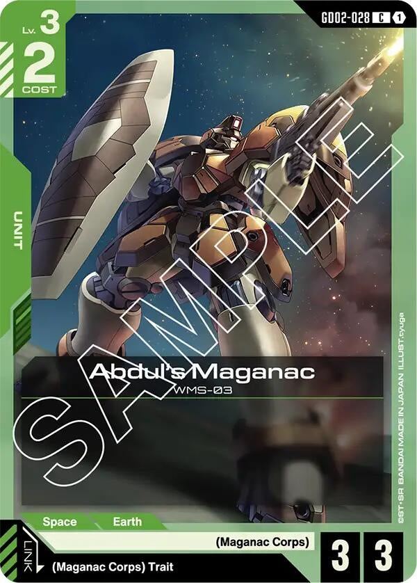 Image for Abdul's Maganac (GD02-028) (GD02) - Gundam Card Game