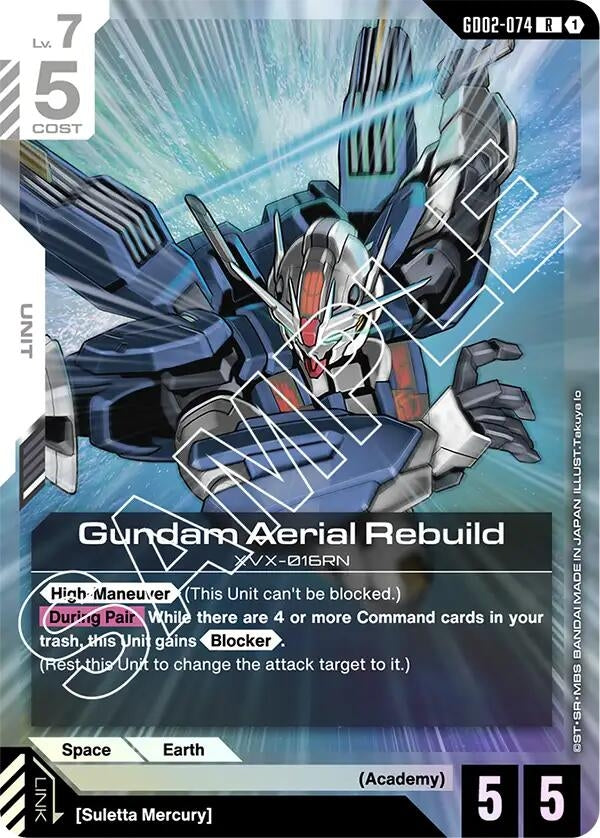 Image for Gundam Aerial Rebuild (GD02-074) (GD02) - Gundam Card Game