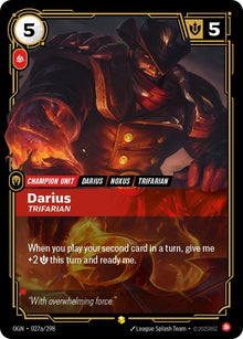 Image for Darius - Trifarian (Alternate Art) (027a/298) (OGN) - Riftbound: League of Legends Trading Card Game