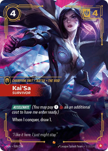 Image for Kai'Sa - Survivor (039/298) (OGN) - Riftbound: League of Legends Trading Card Game