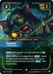 Image for Teemo - Strategist (Alternate Art) (121a/298) (OGN) - Riftbound: League of Legends Trading Card Game