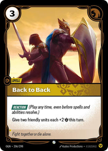 Back to Back (206/298) (OGN)