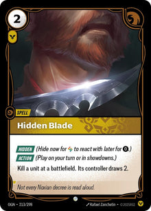 Hidden Blade (213/298) (OGN)
