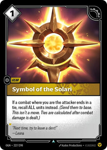 Symbol of the Solari (227/298) (OGN)