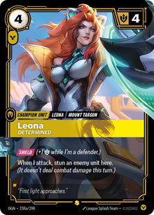 Leona - Determined (Alternate Art) (238a/298) (OGN)