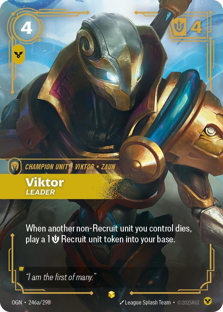 Image for Viktor - Leader (Alternate Art) (246a/298) (OGN) - Riftbound: League of Legends Trading Card Game