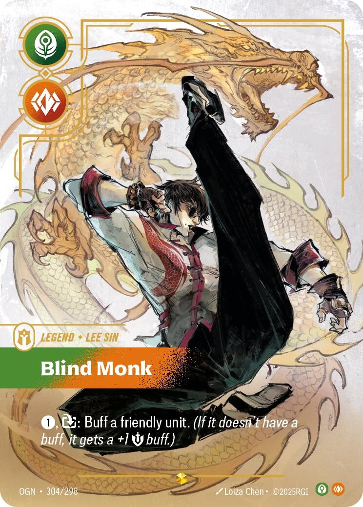 Image for Lee Sin - Blind Monk (Overnumbered) (304/298) (OGN) - Riftbound: League of Legends Trading Card Game
