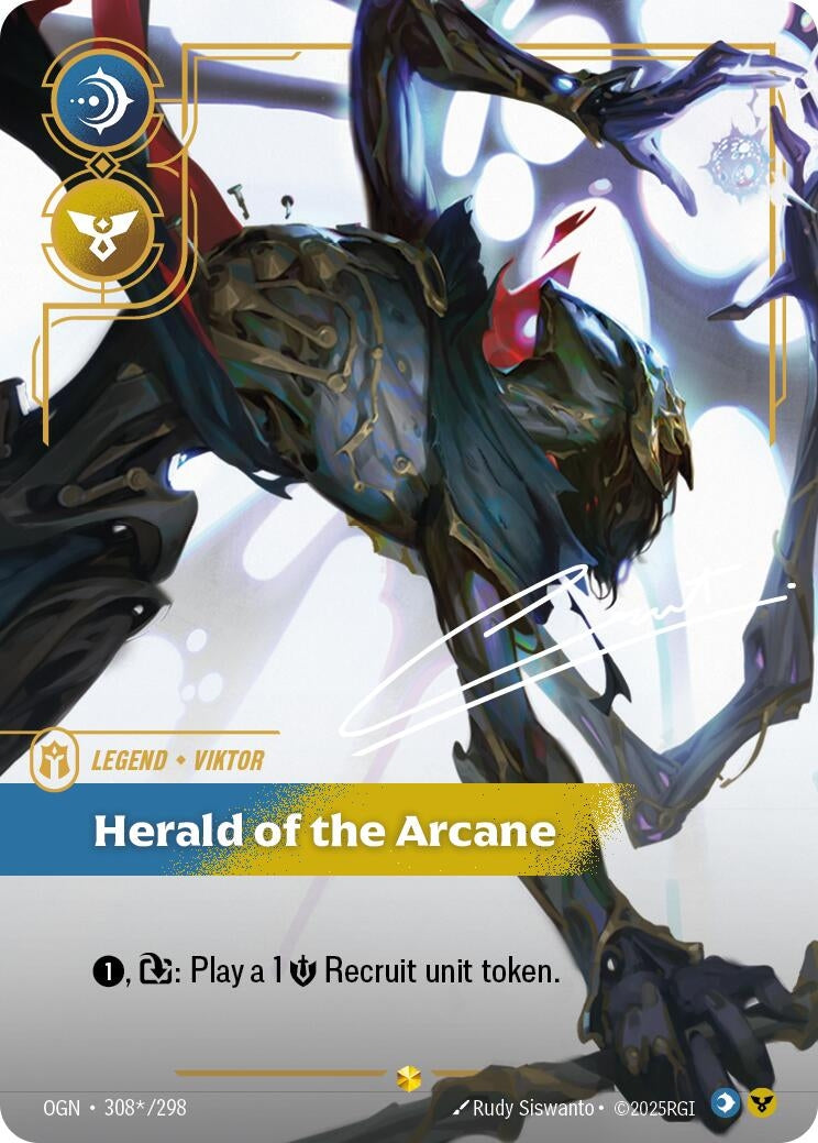 Image for Viktor - Herald of the Arcane (Signature) (308*/298) (OGN) - Riftbound: League of Legends Trading Card Game